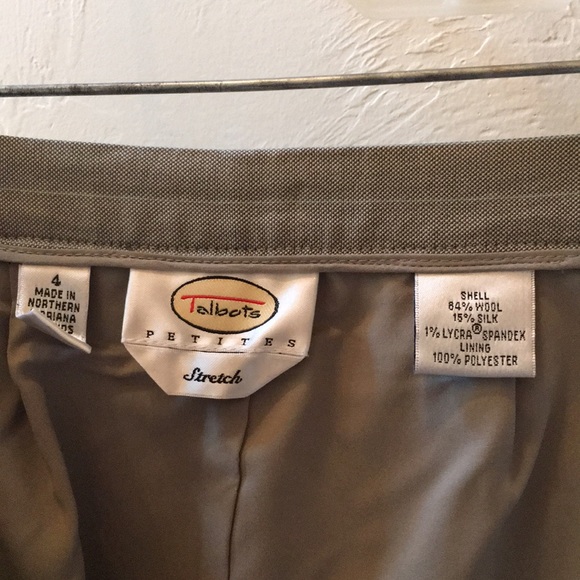 Talbots stretch light woo/ silk dress pants. - Picture 4 of 6